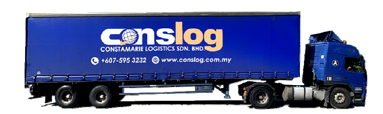 Curtain Side Trailer: Dimension 40ft/2 axles